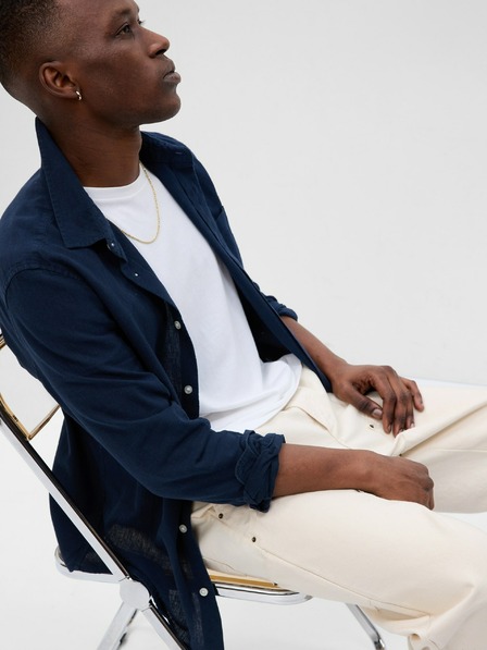 GAP Cămașă din in cu mâneci lungi GAP