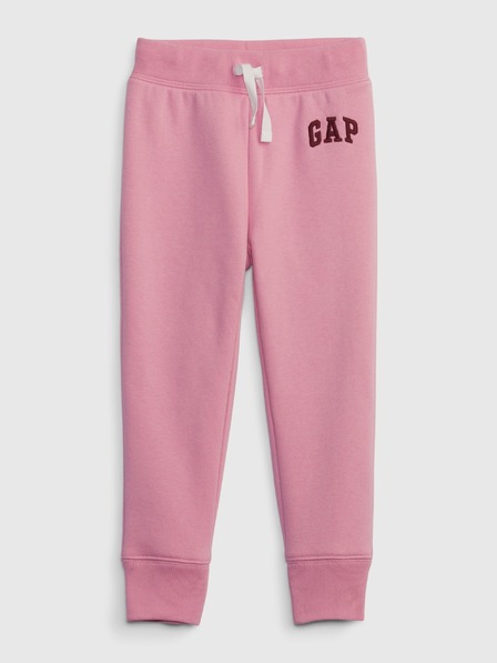 GAP Pantaloni de trening fleece logo army pentru copii GAP