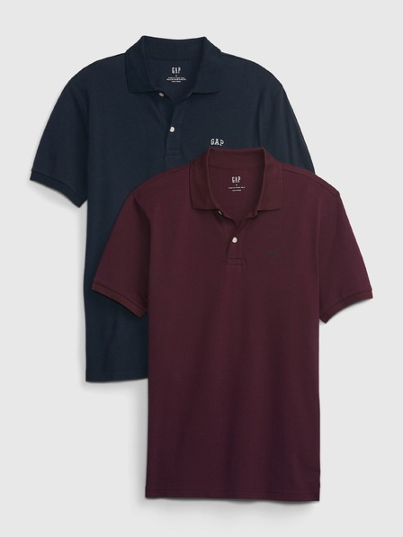 GAP Tricou polo din pique cu logo 2 bucăți GAP