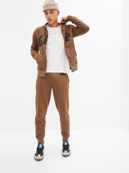 GAP Pantaloni de trening cu logo GAP fleece