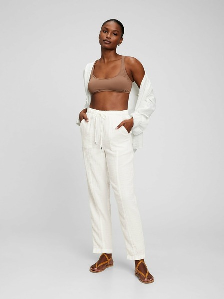 GAP Pantaloni din bumbac high rise GAP