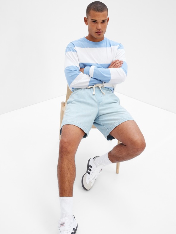 GAP Șort din denim cu talie elastică GAP
