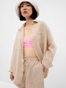 GAP Cămașă oversize din muselină GAP