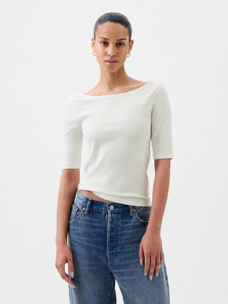GAP Tricou cu decolteu bărcuță GAP