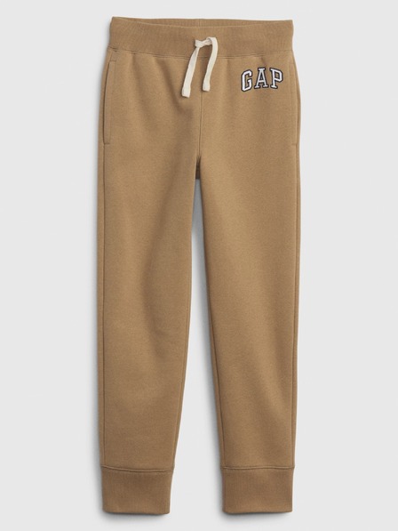 GAP Pantaloni de trening fleece logo army pentru copii GAP
