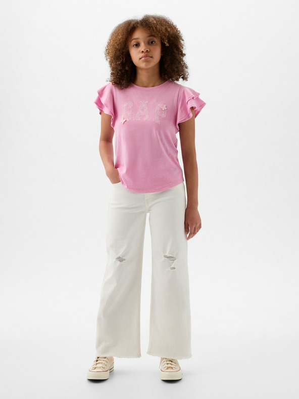 GAP Tricou cu volane pentru copii GAP