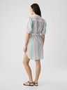 GAP Rochie mini în dungi din amestec de in GAP