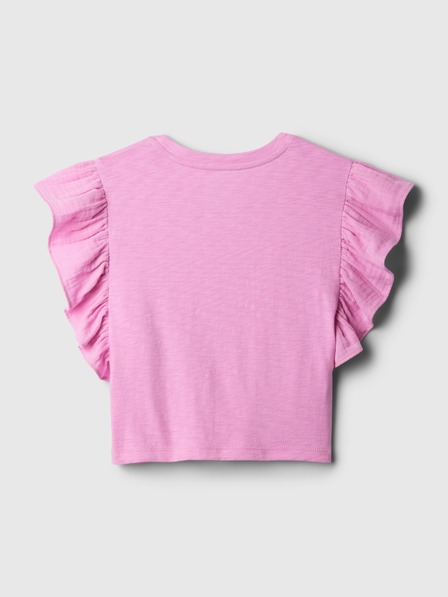 GAP Crop top cu volane pentru copii GAP