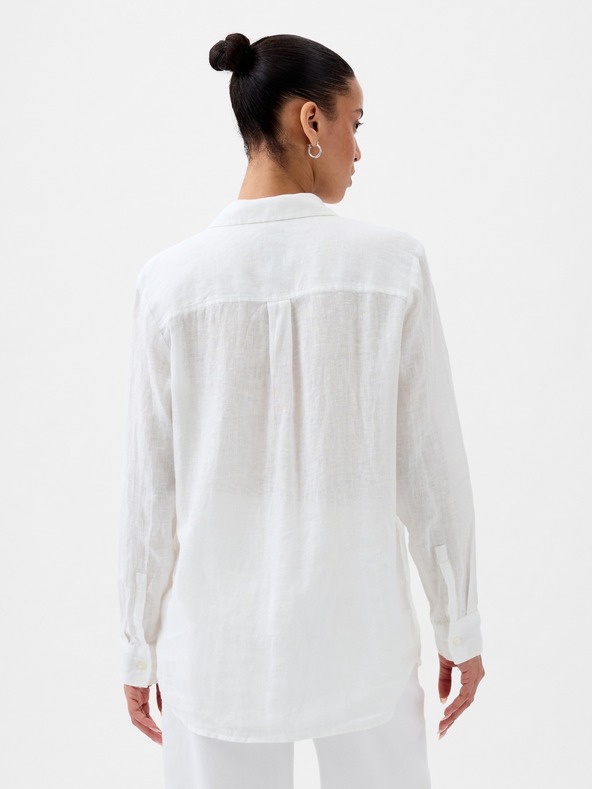 GAP Cămașă din in cu logo GAP