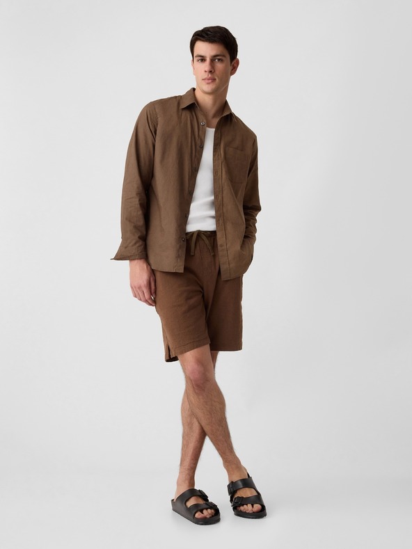 GAP Cămașă Standard Fit din amestec de in GAP