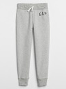 GAP Pantaloni de trening fleece logo army pentru copii GAP