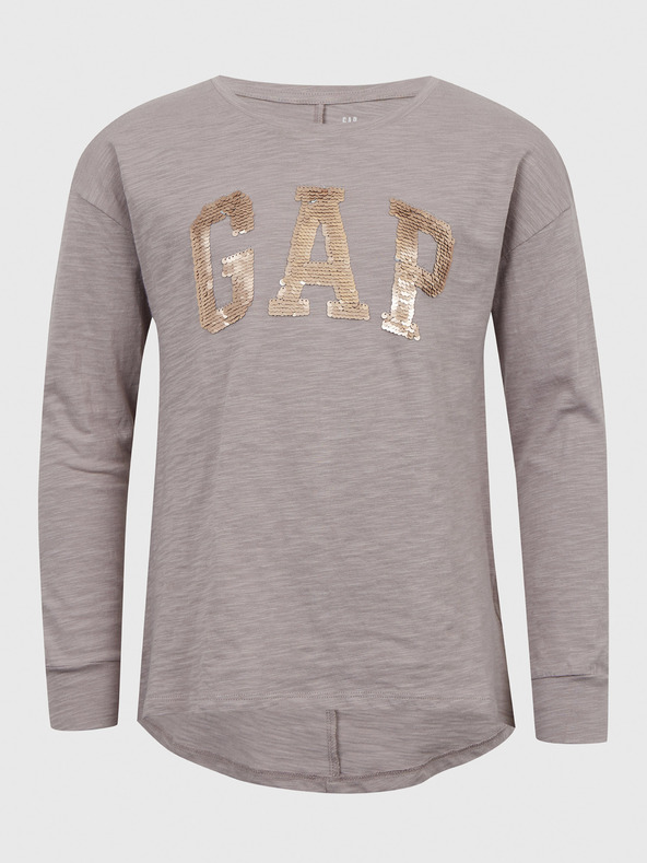 GAP Tricou cu logo din paiete pentru copii GAP