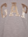 GAP Tricou cu logo din paiete pentru copii GAP