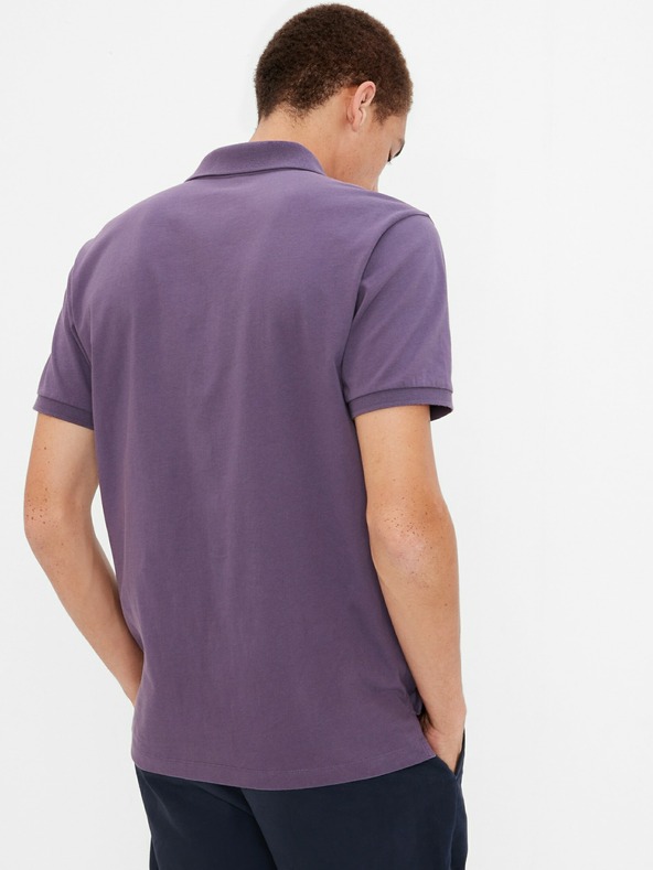 GAP Tricou polo din jerseu organic cu logo GAP