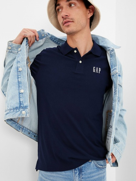 GAP Tricou polo logo din jerseu GAP