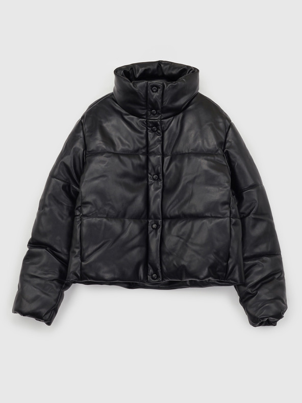 GAP Geacă din piele artificială crop GAP