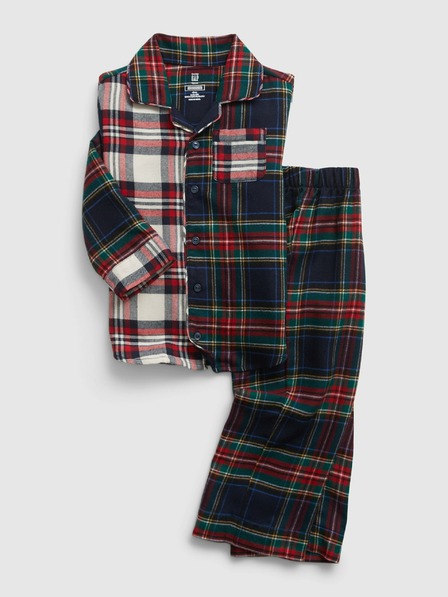 GAP Pijamale unisex cu carouri pentru copii GAP