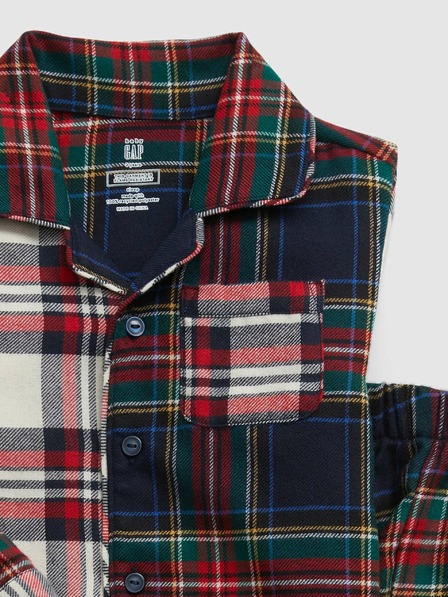 GAP Pijamale unisex cu carouri pentru copii GAP