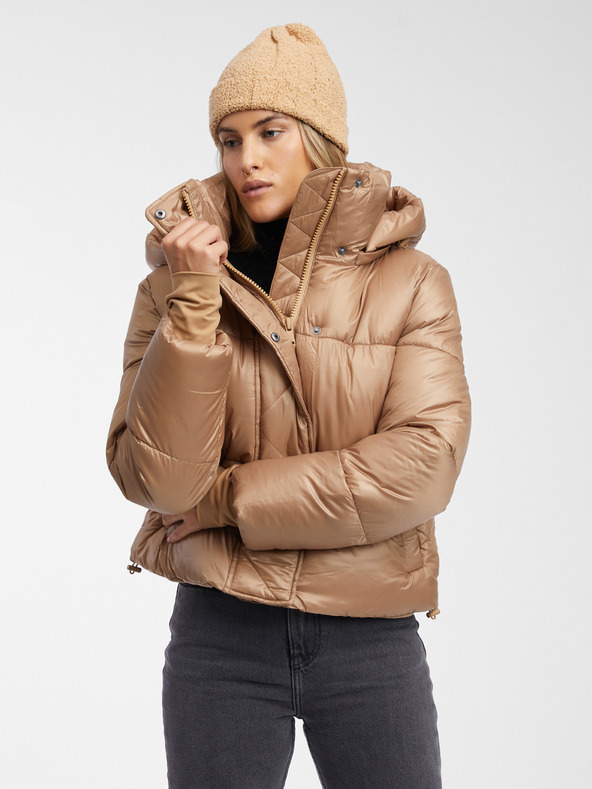 GAP Jachetă zimtă quilted crop PrimaLoft® GAP
