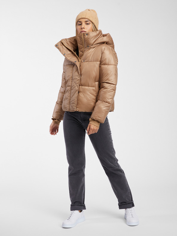 GAP Jachetă zimtă quilted crop PrimaLoft® GAP