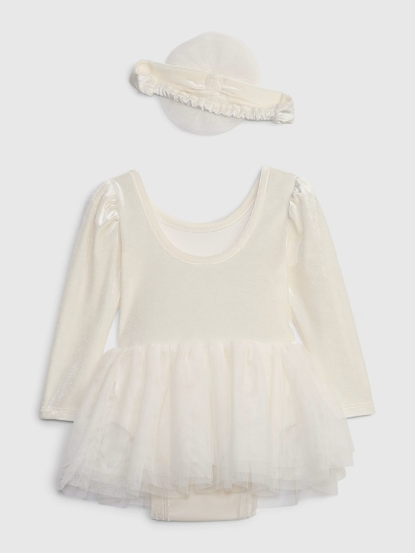 GAP Baby body din catifea cu fustă GAP