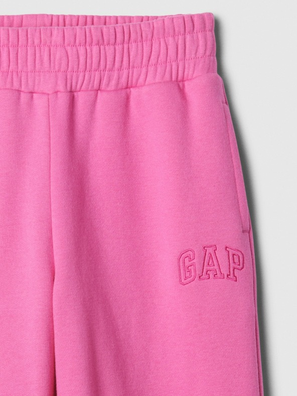 GAP Pantaloni de trening fleece logo army pentru copii GAP