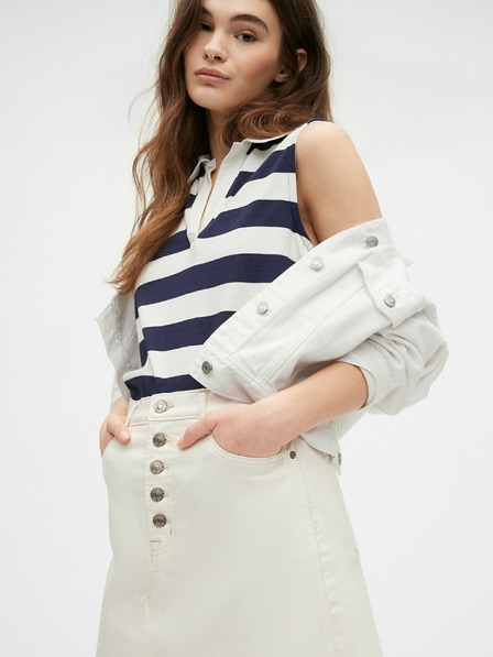 GAP Fustă din denim cu nasturi GAP