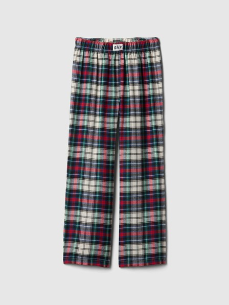 GAP Pantaloni de pijama din flanel pentru copii GAP