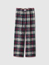 GAP Pantaloni de pijama din flanel pentru copii GAP