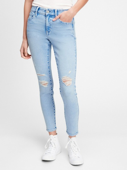 GAP Blugi distressed jeggings mid rise GAP
