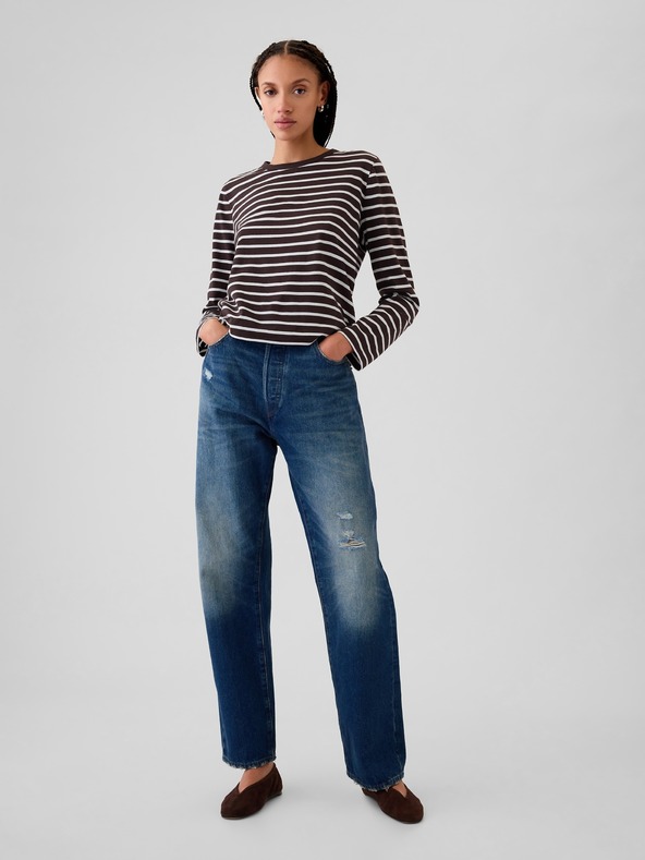 GAP Tricou organic cu mâneci lungi GAP