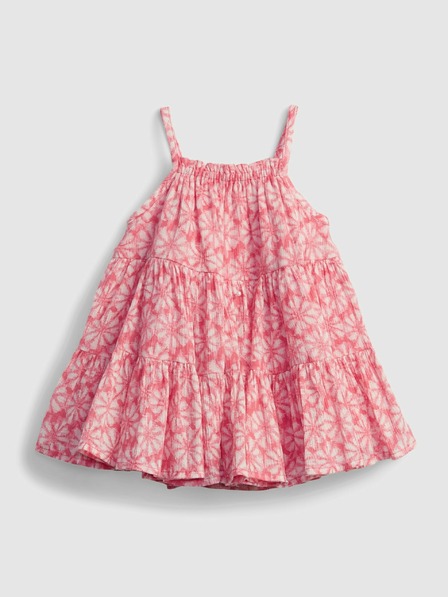 GAP Baby dress gauze tiered floral GAP