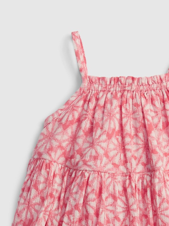 GAP Baby dress gauze tiered floral GAP