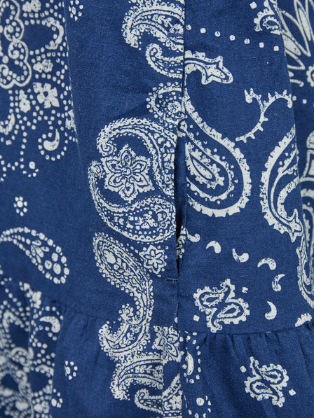 GAP Baby rochie din in cu model GAP