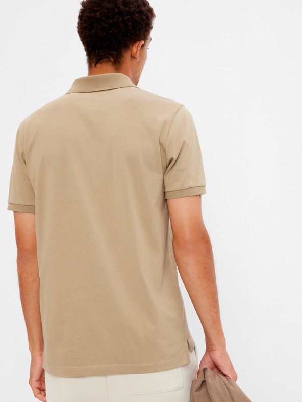 GAP Tricou polo din jerseu organic cu logo GAP