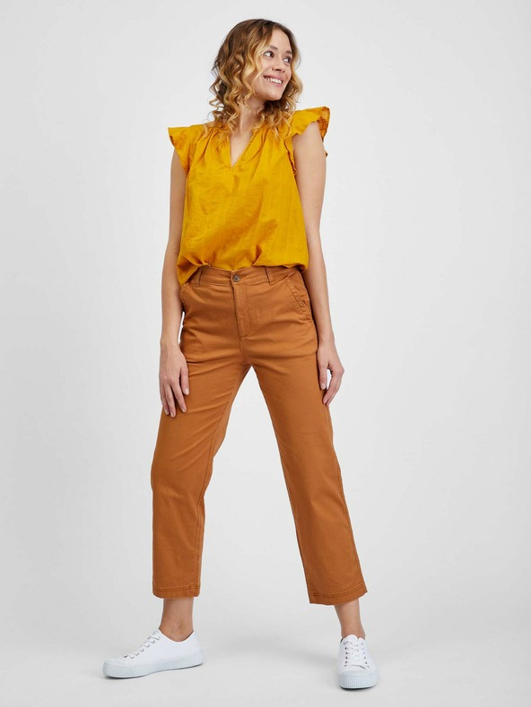 GAP Pantaloni khaki girlfriend high rise GAP