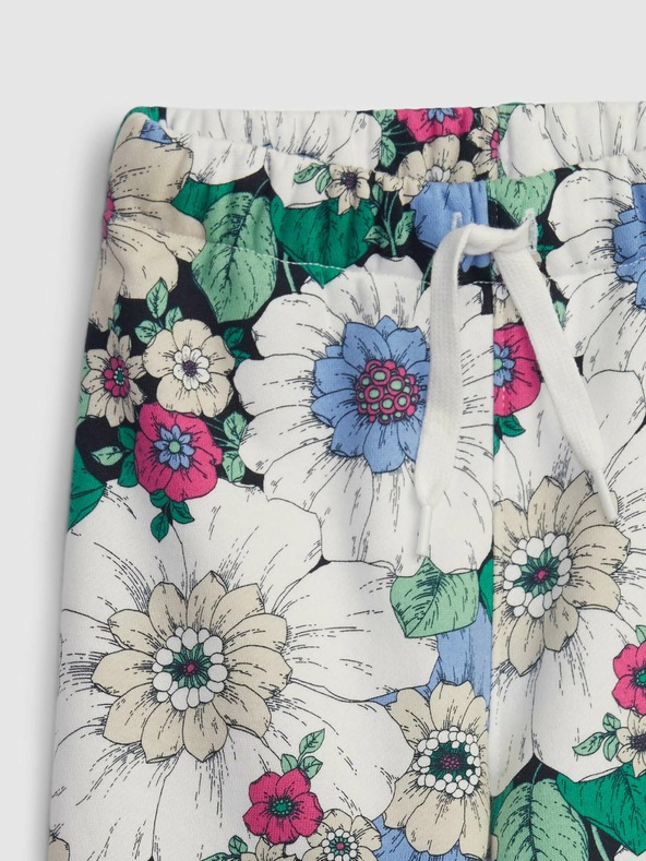 GAP Baby pantaloni de trening cu flori GAP