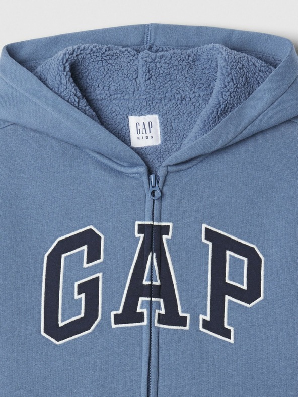 GAP Hanorac sherpa pentru copii cu logo GAP
