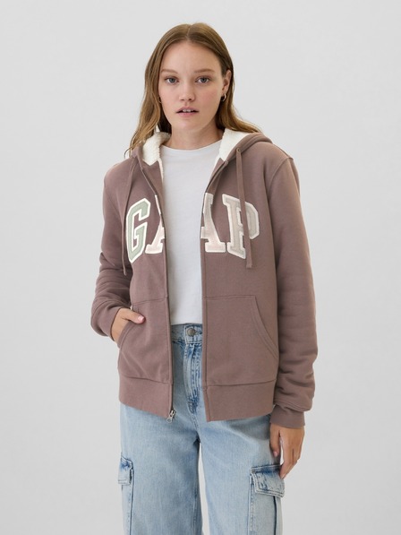 GAP Hanorac sherpa cu logo GAP