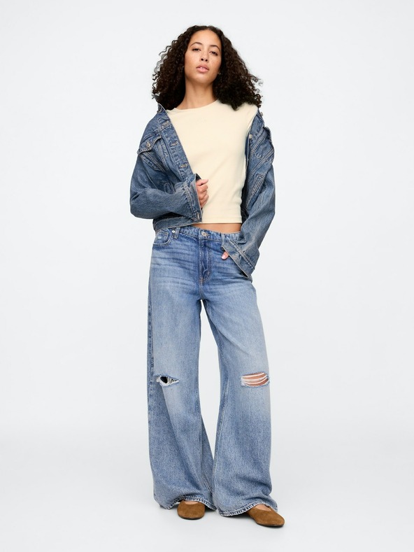 GAP Tricou crop cu logo GAP