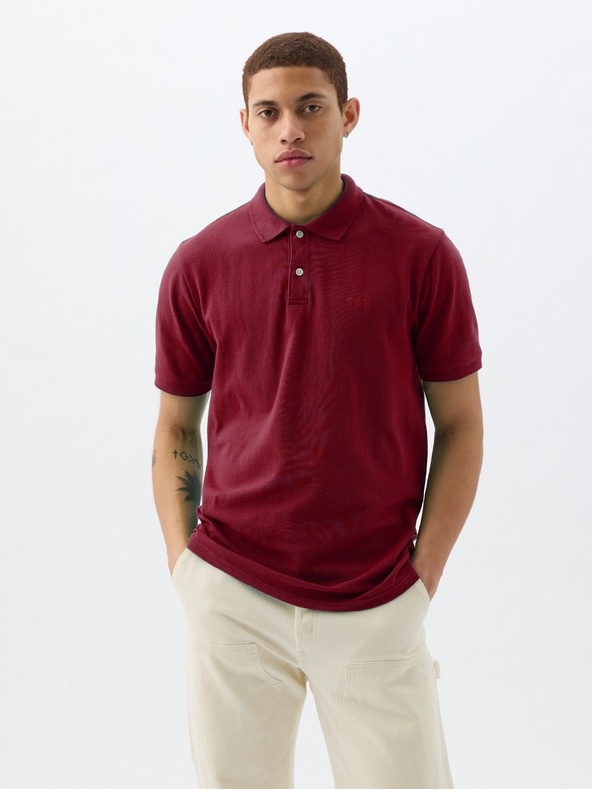 GAP Tricou polo pique cu model GAP