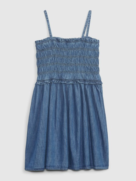 GAP Rochie din denim cu bretele pentru copii GAP