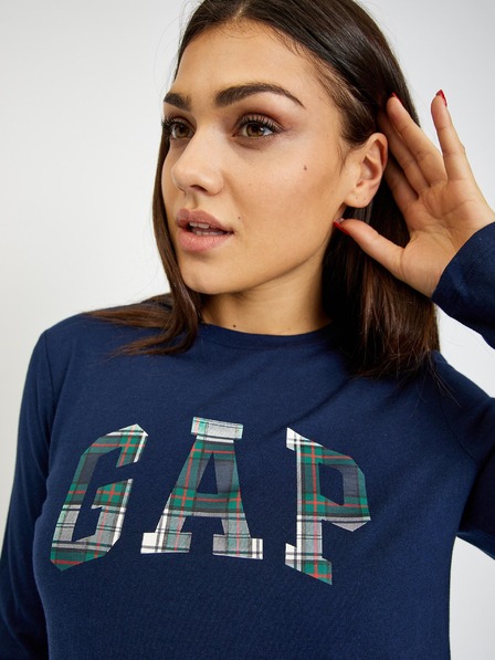 GAP Tricou logo cu mâneci lungi GAP