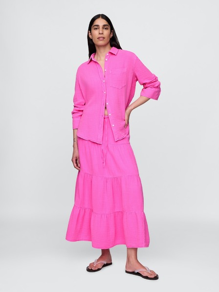 GAP Cămașă din muselină oversize GAP