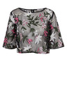 Orsay Bluză de damă neagră florală ORSAY