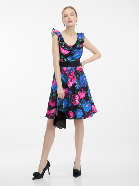 Orsay Rochie florală de damă roz-albastru ORSAY