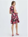 Orsay Rochie florala damă neagră și roz ORSAY