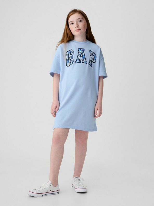 GAP Rochie oversize pentru copii cu logo GAP