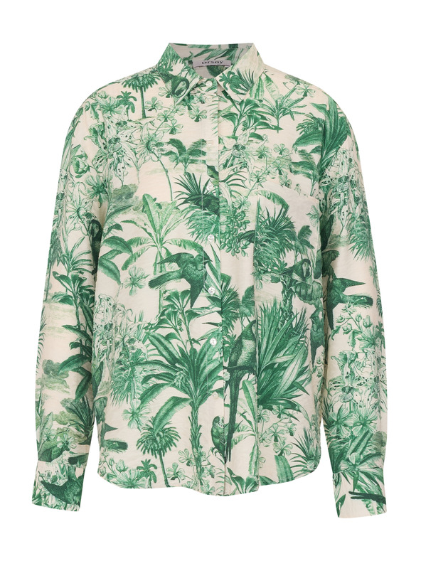 Orsay Cămașă pentru femei verde și bej ORSAY