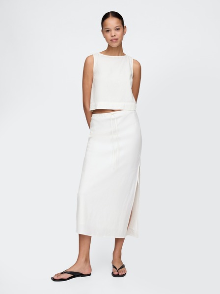 GAP Fustă midi din in GAP